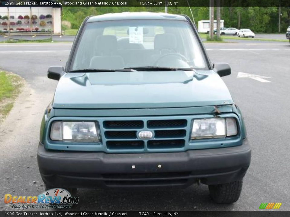 1996 Geo Tracker Hardtop 4x4 Woodland Green Metallic / Charcoal Photo #3
