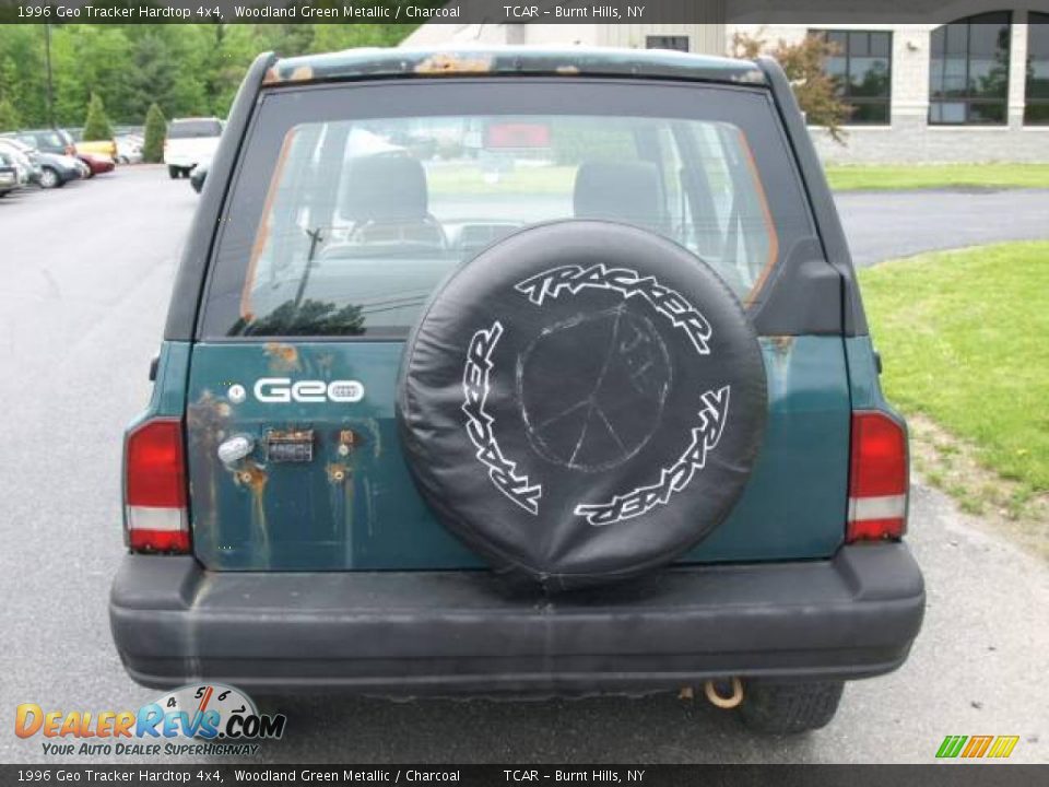 1996 Geo Tracker Hardtop 4x4 Woodland Green Metallic / Charcoal Photo #5