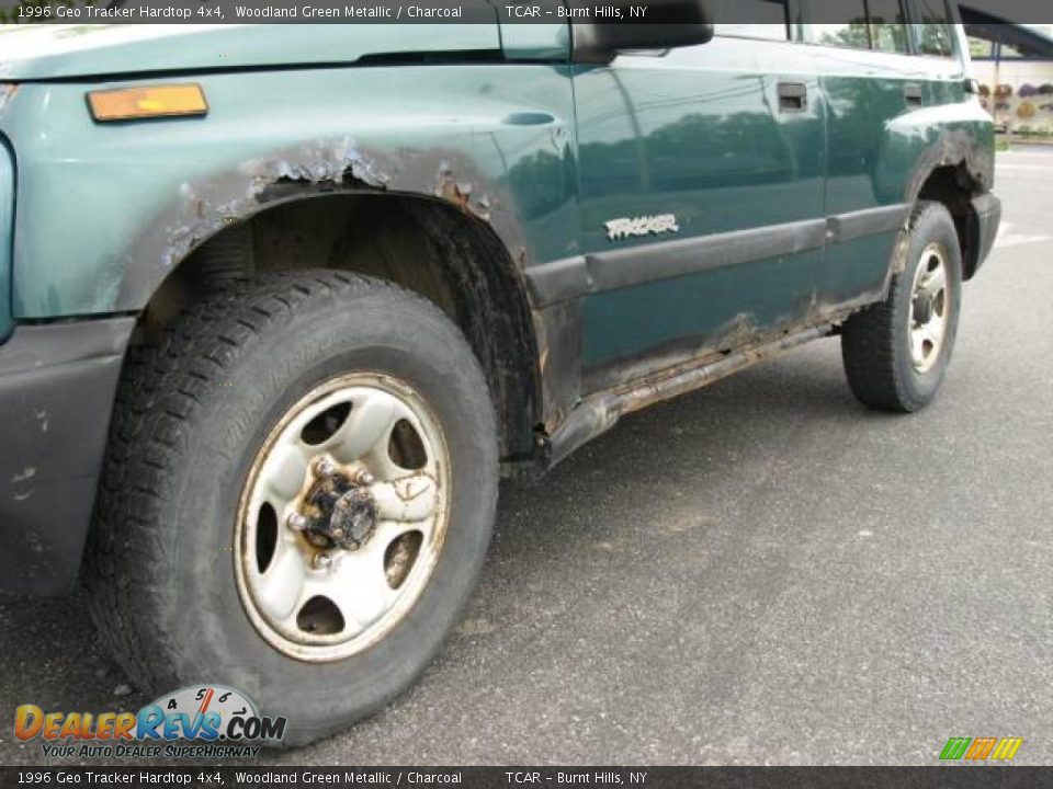1996 Geo Tracker Hardtop 4x4 Woodland Green Metallic / Charcoal Photo #7