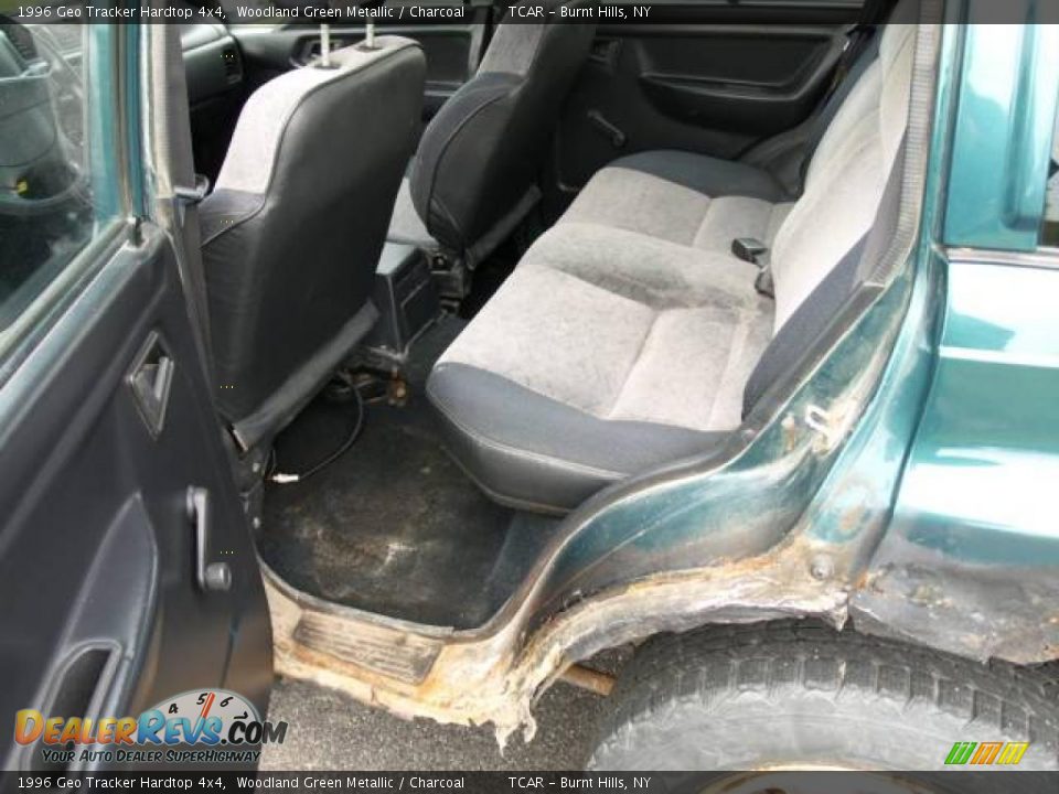 1996 Geo Tracker Hardtop 4x4 Woodland Green Metallic / Charcoal Photo #10