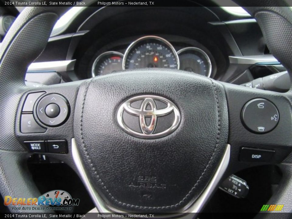 2014 Toyota Corolla LE Slate Metallic / Black Photo #34