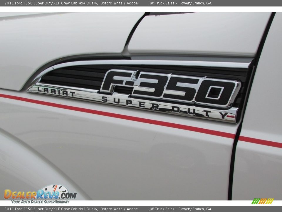 2011 Ford F350 Super Duty XLT Crew Cab 4x4 Dually Oxford White / Adobe Photo #16