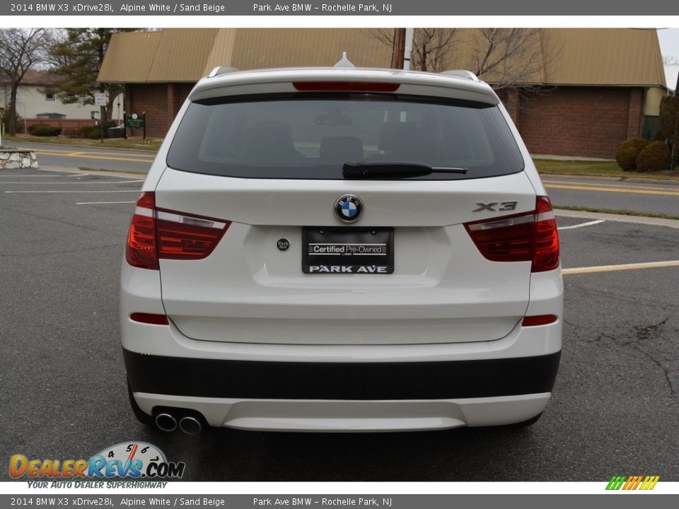 2014 BMW X3 xDrive28i Alpine White / Sand Beige Photo #4