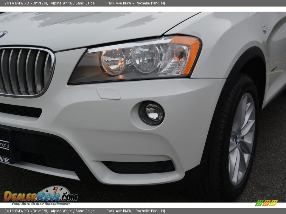 2014 BMW X3 xDrive28i Alpine White / Sand Beige Photo #31