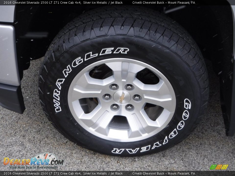 2016 Chevrolet Silverado 1500 LT Z71 Crew Cab 4x4 Silver Ice Metallic / Jet Black Photo #3