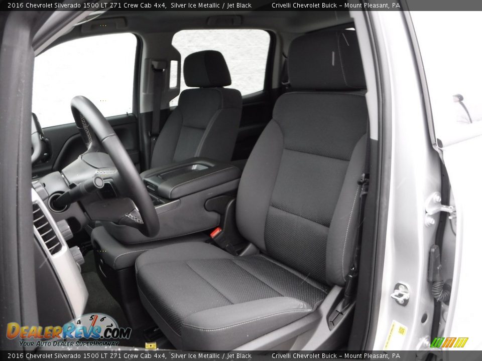 2016 Chevrolet Silverado 1500 LT Z71 Crew Cab 4x4 Silver Ice Metallic / Jet Black Photo #18