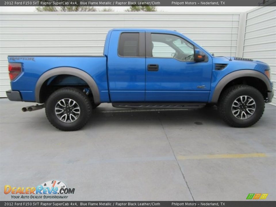 Blue Flame Metallic 2012 Ford F150 SVT Raptor SuperCab 4x4 Photo #4
