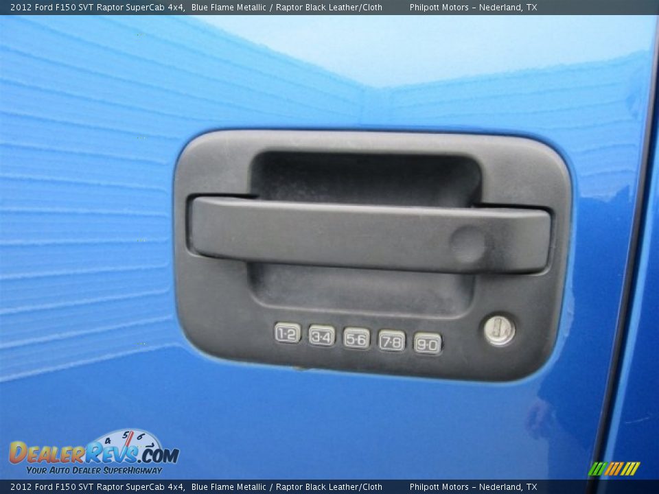 2012 Ford F150 SVT Raptor SuperCab 4x4 Blue Flame Metallic / Raptor Black Leather/Cloth Photo #10