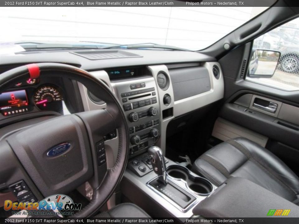 2012 Ford F150 SVT Raptor SuperCab 4x4 Blue Flame Metallic / Raptor Black Leather/Cloth Photo #16