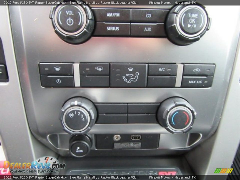 Controls of 2012 Ford F150 SVT Raptor SuperCab 4x4 Photo #24