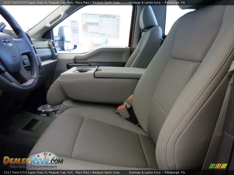 2017 Ford F250 Super Duty XL Regular Cab 4x4 Race Red / Medium Earth Gray Photo #7