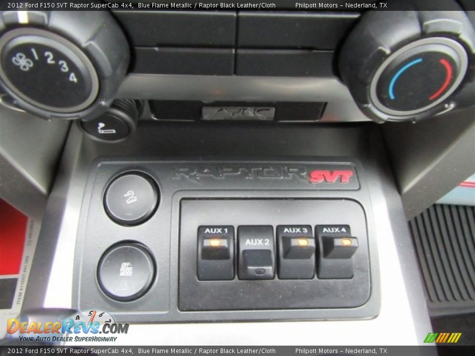 Controls of 2012 Ford F150 SVT Raptor SuperCab 4x4 Photo #25