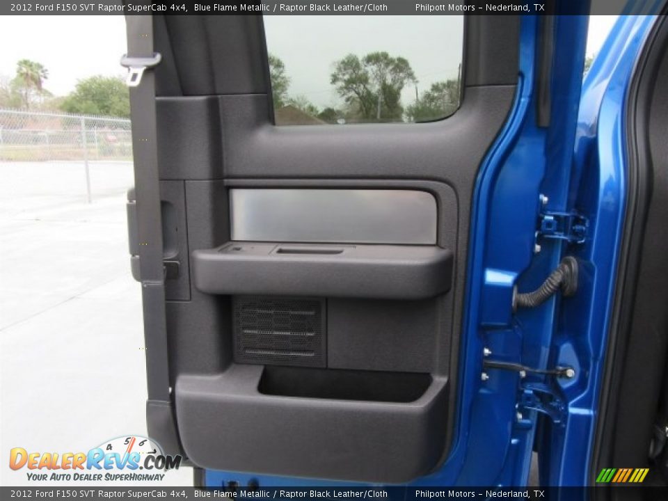 2012 Ford F150 SVT Raptor SuperCab 4x4 Blue Flame Metallic / Raptor Black Leather/Cloth Photo #33