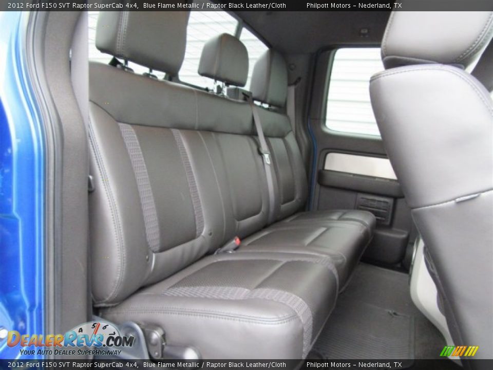 2012 Ford F150 SVT Raptor SuperCab 4x4 Blue Flame Metallic / Raptor Black Leather/Cloth Photo #34