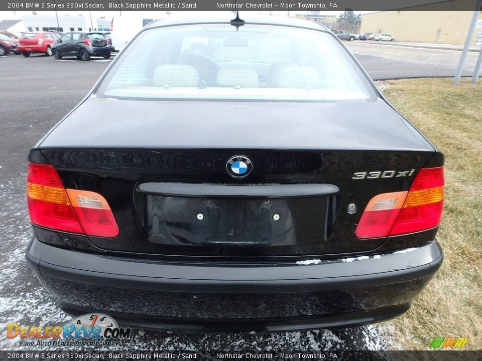 2004 BMW 3 Series 330xi Sedan Black Sapphire Metallic / Sand Photo #3