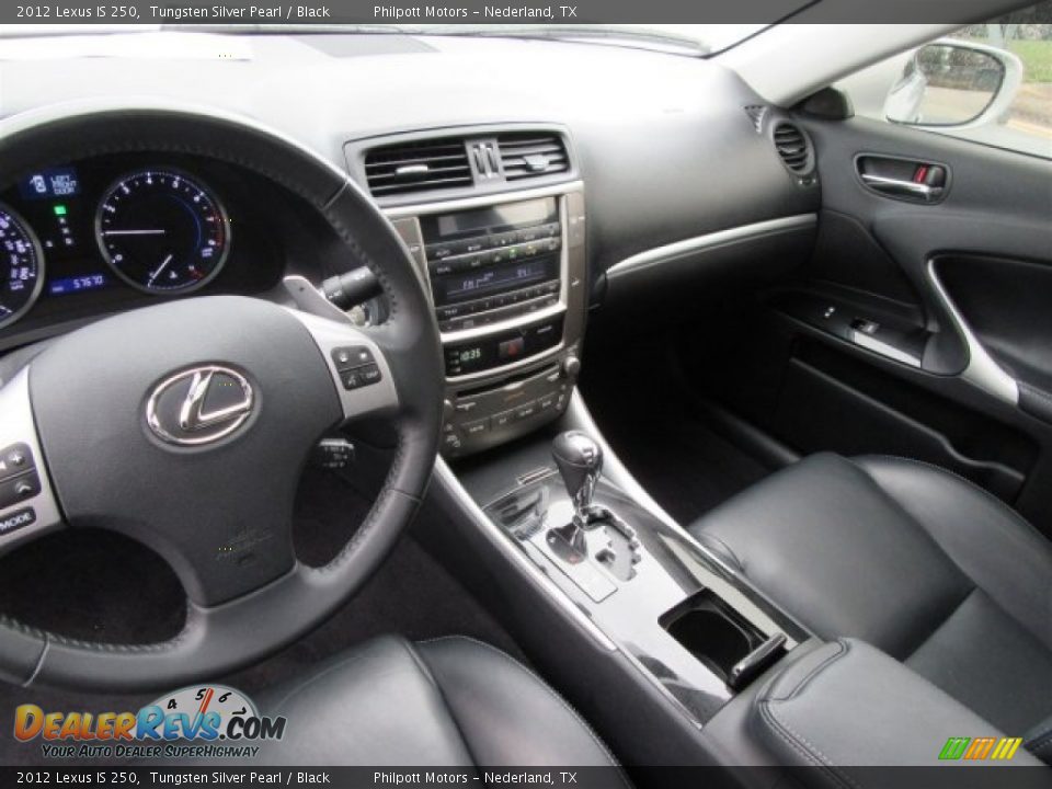 2012 Lexus IS 250 Tungsten Silver Pearl / Black Photo #16