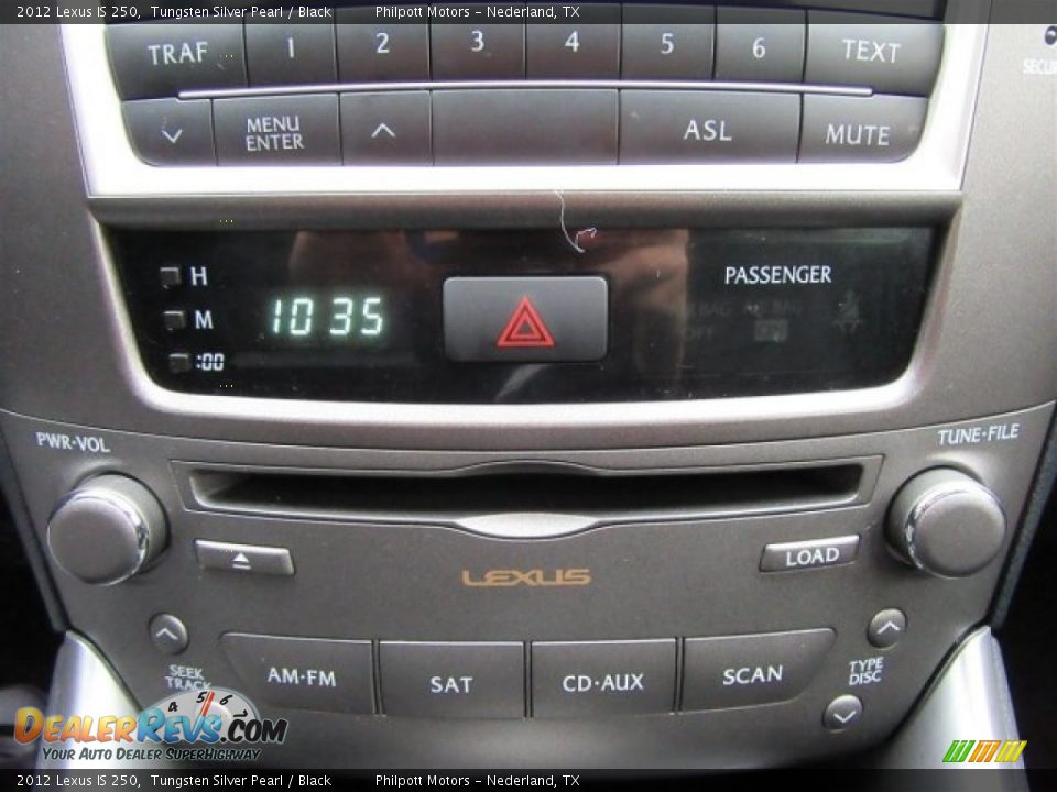 2012 Lexus IS 250 Tungsten Silver Pearl / Black Photo #25