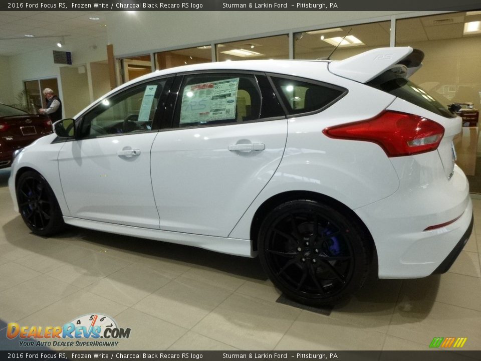 2016 Ford Focus RS Frozen White / Charcoal Black Recaro RS logo Photo #4