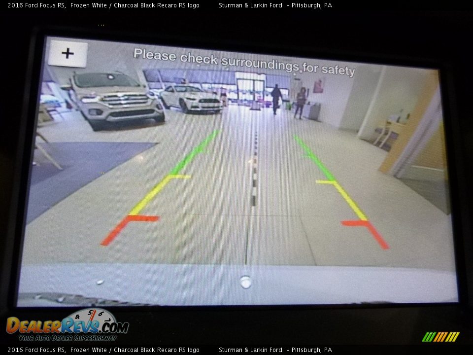 2016 Ford Focus RS Frozen White / Charcoal Black Recaro RS logo Photo #19