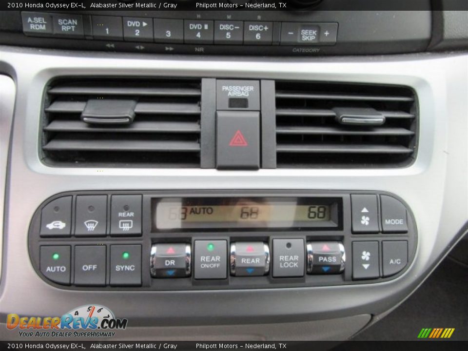 2010 Honda Odyssey EX-L Alabaster Silver Metallic / Gray Photo #26
