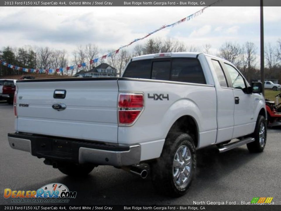 2013 Ford F150 XLT SuperCab 4x4 Oxford White / Steel Gray Photo #5