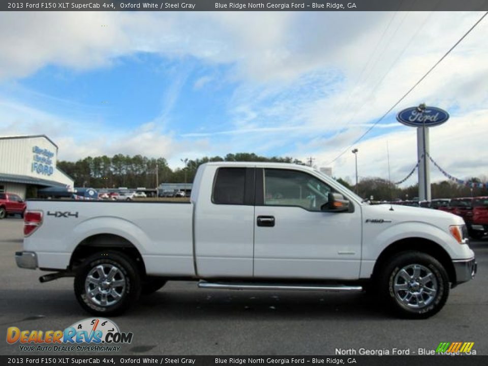 2013 Ford F150 XLT SuperCab 4x4 Oxford White / Steel Gray Photo #6