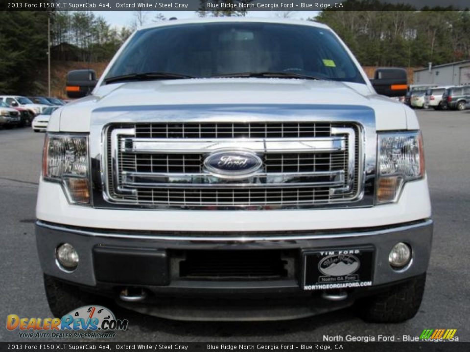 2013 Ford F150 XLT SuperCab 4x4 Oxford White / Steel Gray Photo #8