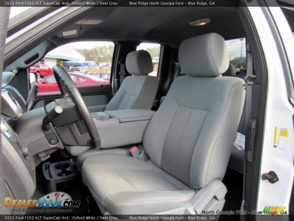 2013 Ford F150 XLT SuperCab 4x4 Oxford White / Steel Gray Photo #11