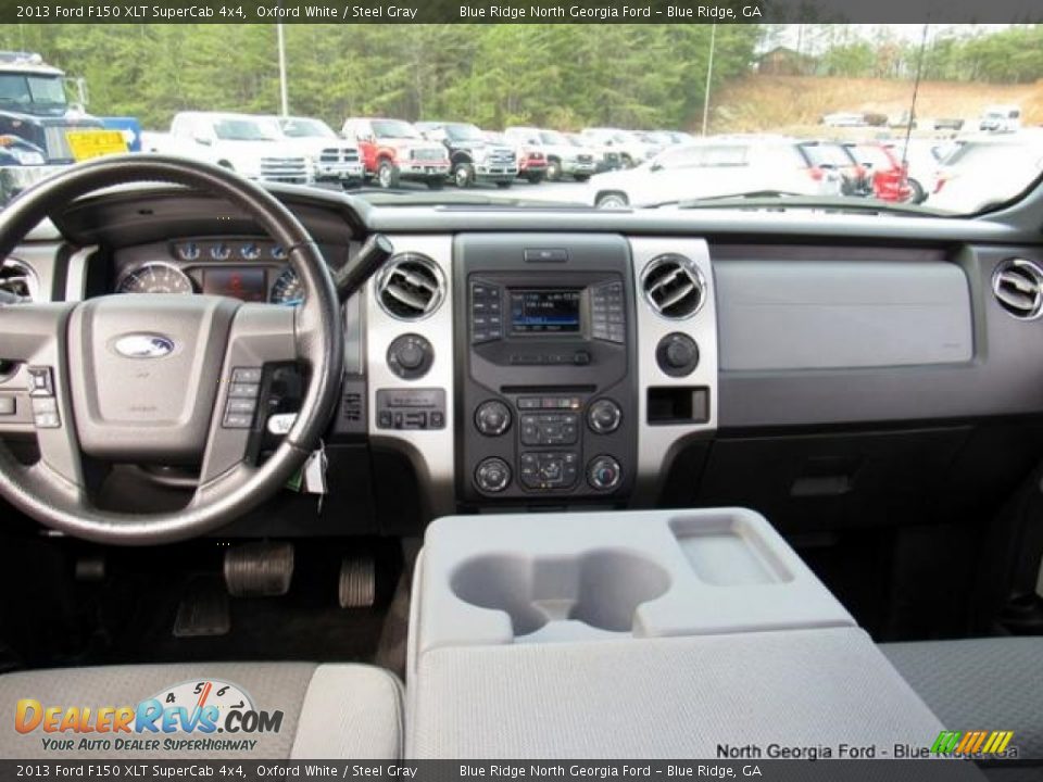 2013 Ford F150 XLT SuperCab 4x4 Oxford White / Steel Gray Photo #16