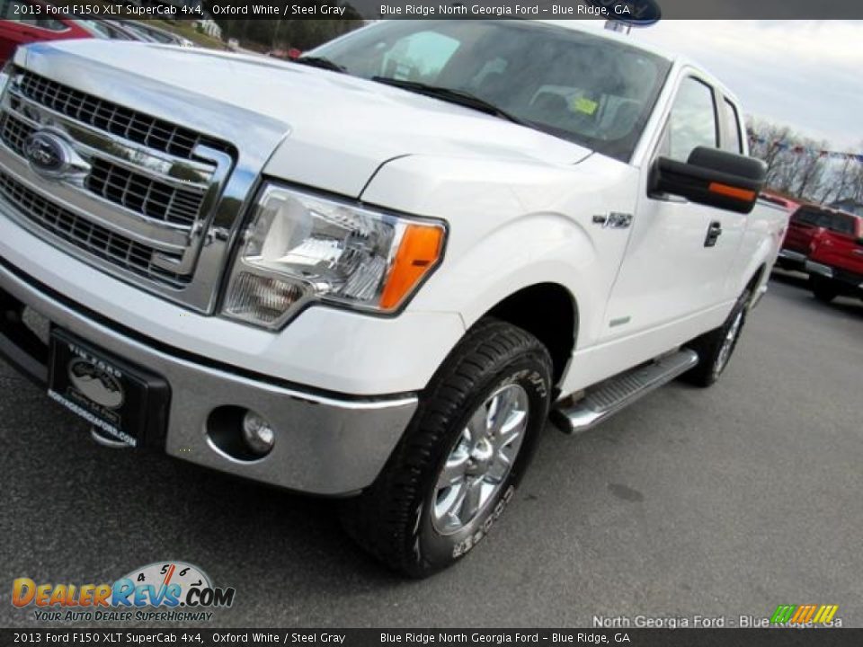 2013 Ford F150 XLT SuperCab 4x4 Oxford White / Steel Gray Photo #32