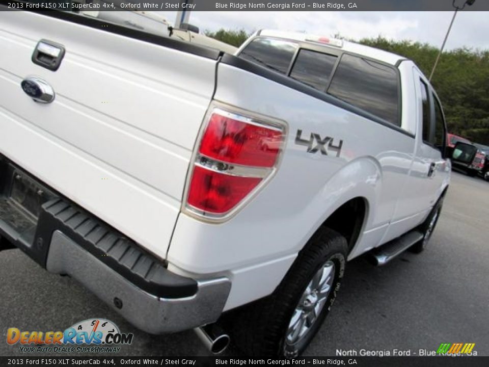 2013 Ford F150 XLT SuperCab 4x4 Oxford White / Steel Gray Photo #34