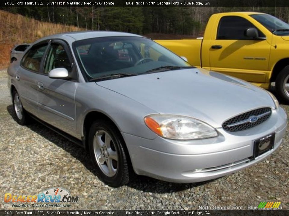 2001 Ford Taurus SES Silver Frost Metallic / Medium Graphite Photo #2