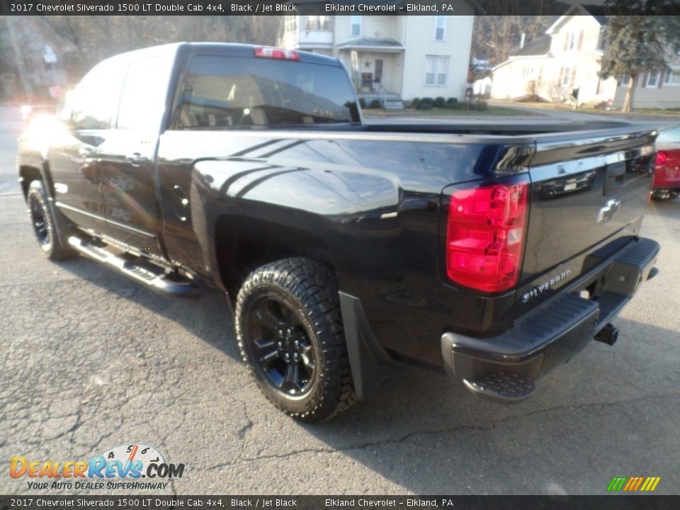2017 Chevrolet Silverado 1500 LT Double Cab 4x4 Black / Jet Black Photo #6