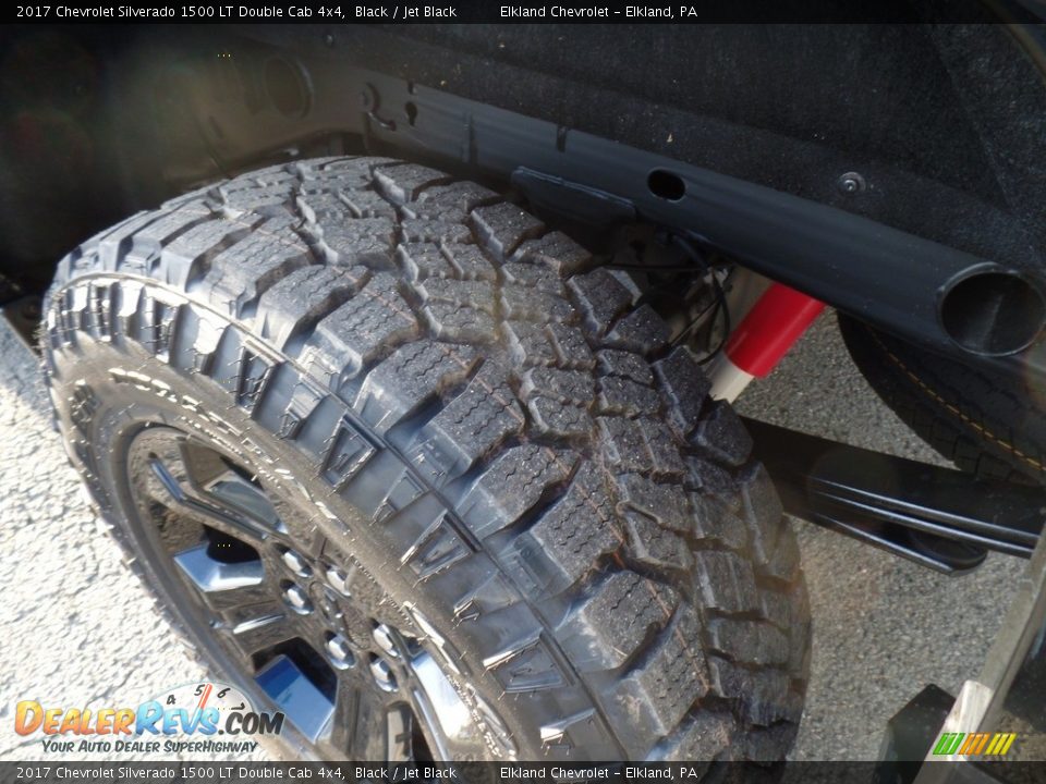 2017 Chevrolet Silverado 1500 LT Double Cab 4x4 Black / Jet Black Photo #9