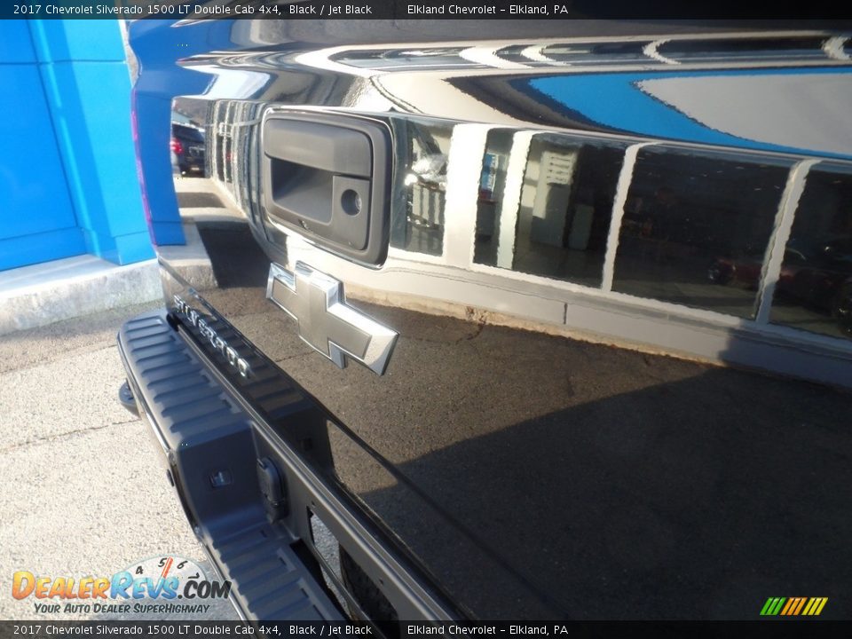 2017 Chevrolet Silverado 1500 LT Double Cab 4x4 Black / Jet Black Photo #13
