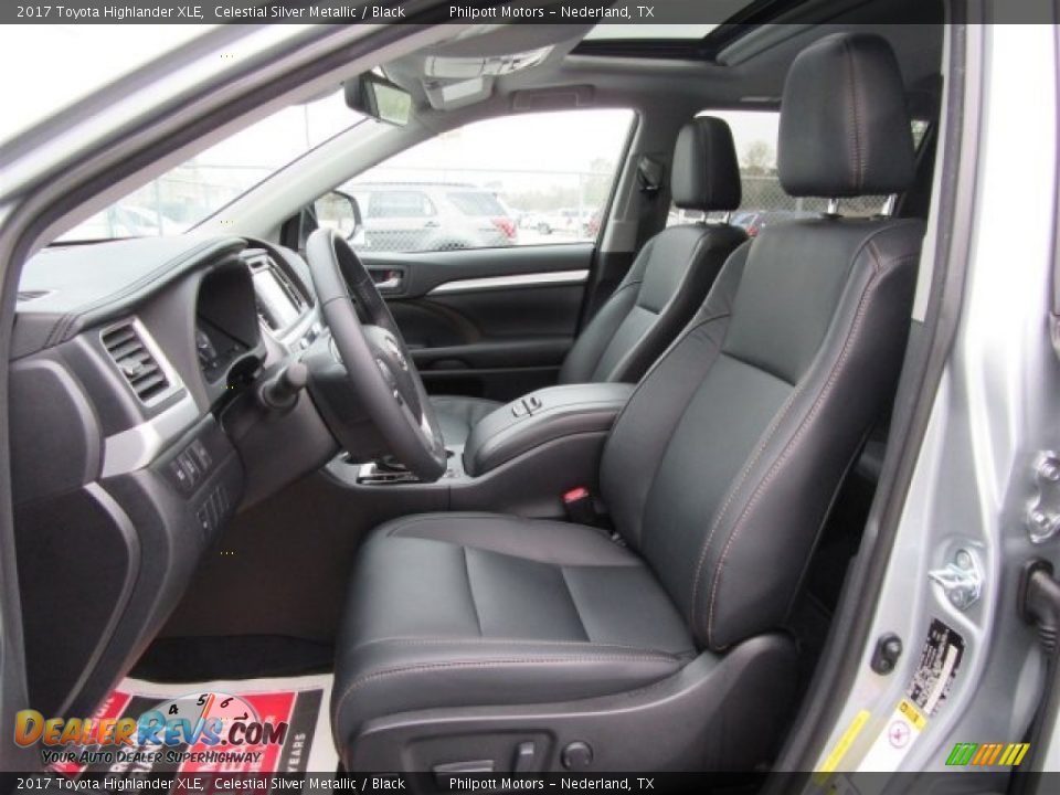 Black Interior - 2017 Toyota Highlander XLE Photo #15