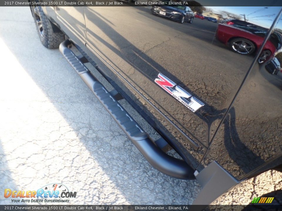 2017 Chevrolet Silverado 1500 LT Double Cab 4x4 Black / Jet Black Photo #15