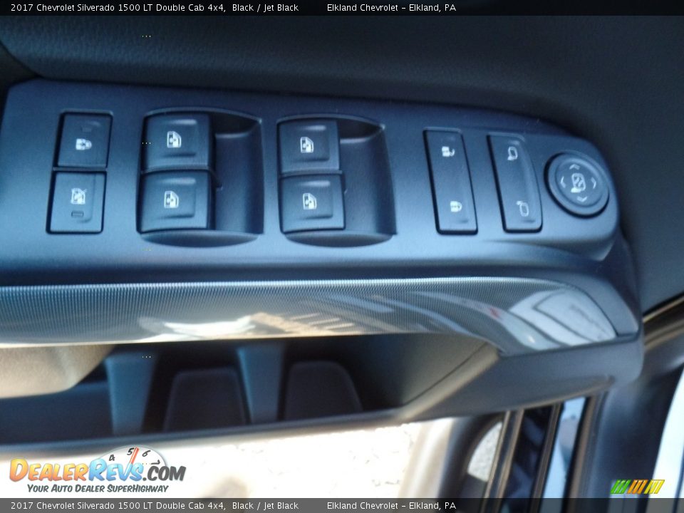2017 Chevrolet Silverado 1500 LT Double Cab 4x4 Black / Jet Black Photo #18