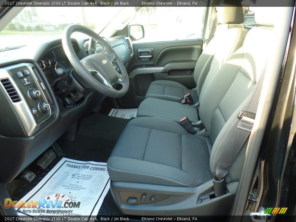 2017 Chevrolet Silverado 1500 LT Double Cab 4x4 Black / Jet Black Photo #20
