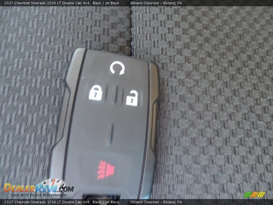 2017 Chevrolet Silverado 1500 LT Double Cab 4x4 Black / Jet Black Photo #21