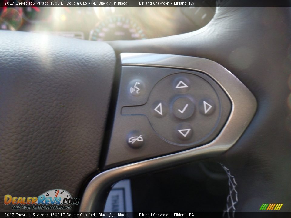 2017 Chevrolet Silverado 1500 LT Double Cab 4x4 Black / Jet Black Photo #25