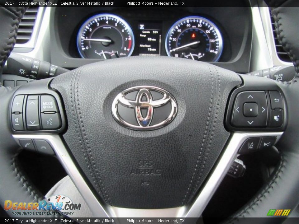 2017 Toyota Highlander XLE Celestial Silver Metallic / Black Photo #33