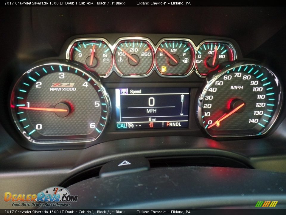 2017 Chevrolet Silverado 1500 LT Double Cab 4x4 Black / Jet Black Photo #30