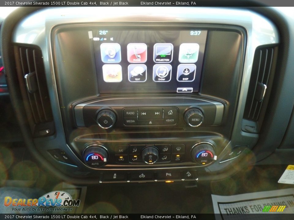 2017 Chevrolet Silverado 1500 LT Double Cab 4x4 Black / Jet Black Photo #31