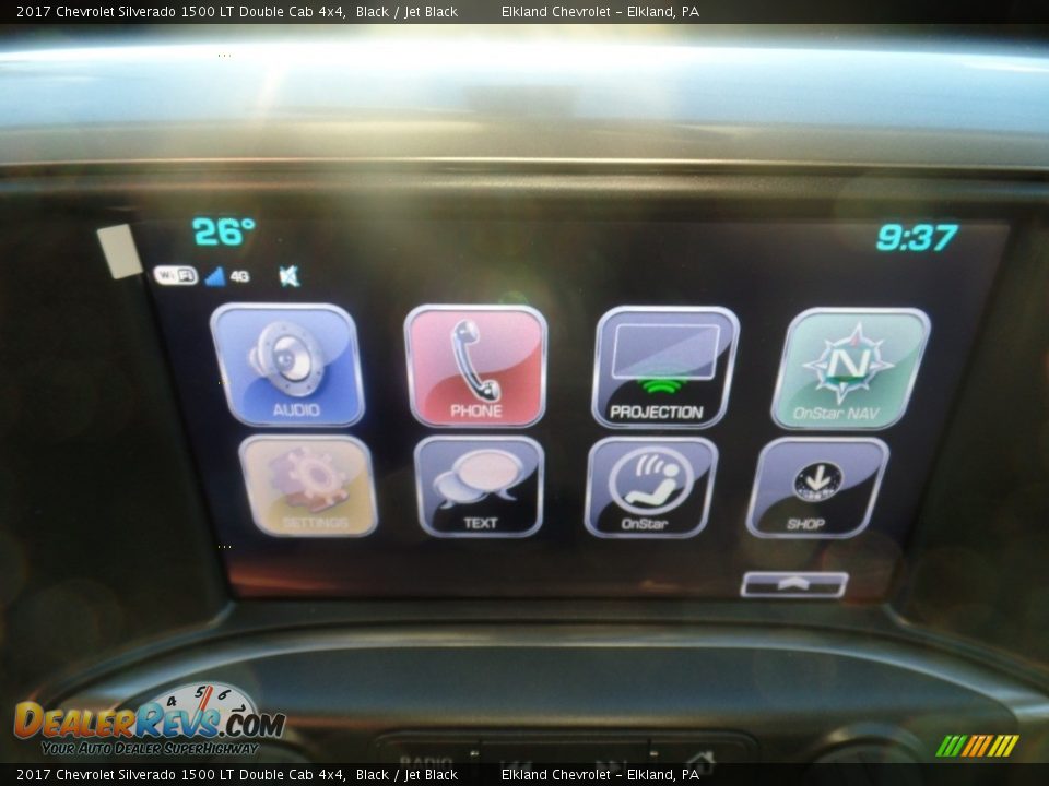 2017 Chevrolet Silverado 1500 LT Double Cab 4x4 Black / Jet Black Photo #32