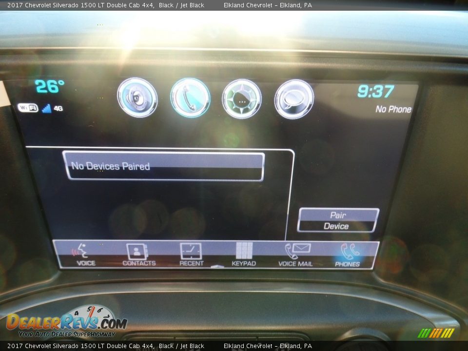 2017 Chevrolet Silverado 1500 LT Double Cab 4x4 Black / Jet Black Photo #34