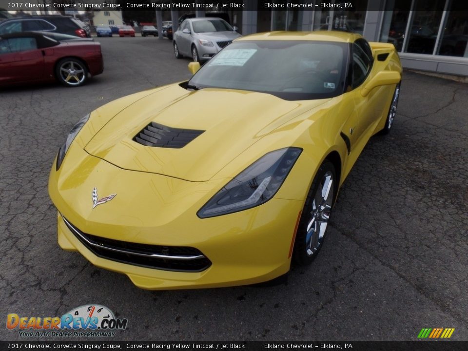 2017 Chevrolet Corvette Stingray Coupe Corvette Racing Yellow Tintcoat / Jet Black Photo #3