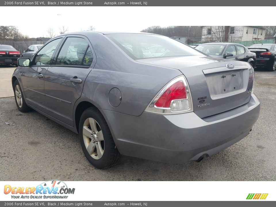 2006 Ford Fusion SE V6 Black / Medium Light Stone Photo #5