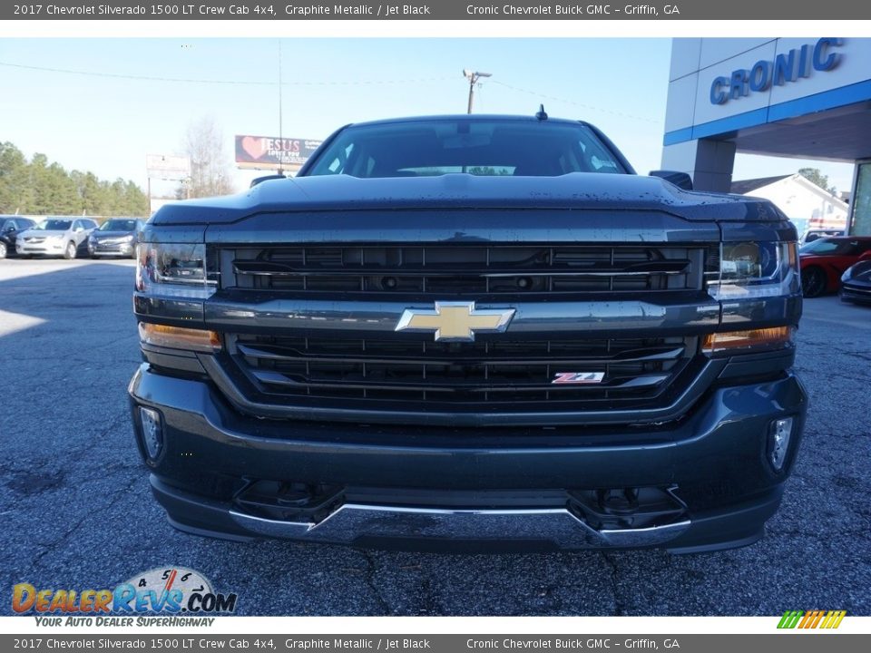 2017 Chevrolet Silverado 1500 LT Crew Cab 4x4 Graphite Metallic / Jet Black Photo #2