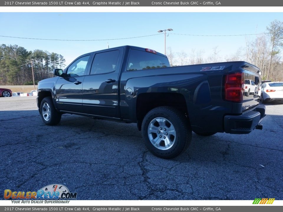 2017 Chevrolet Silverado 1500 LT Crew Cab 4x4 Graphite Metallic / Jet Black Photo #5